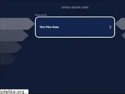 Sites similar to ulvac-solar.com