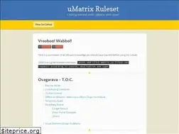 Sites similar to umatrix-rules.github.io