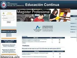Sites similar to umcervantesecontinua.cl