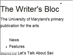 Sites similar to umdwritersbloc.com