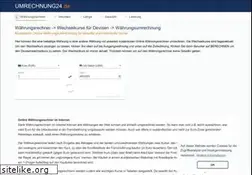 Sites similar to umrechnung24.de