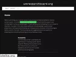Sites similar to umresearchboard.org