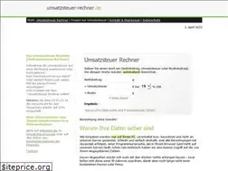 Sites similar to umsatzsteuer-rechner.de
