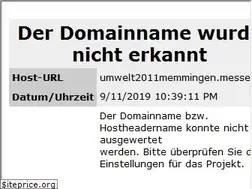 Sites similar to umwelt2011memmingen.messe.ag