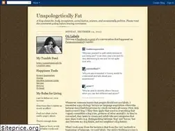 Sites similar to unapologeticallyfat.blogspot.com