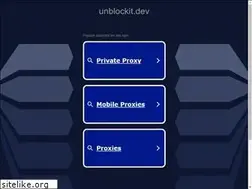 Sites similar to unblockit.dev
