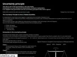Sites similar to uncertainty-principle.info