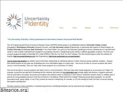 Sites similar to uncertaintyofidentity.com