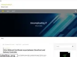 Sites similar to uncomplicatingit.com