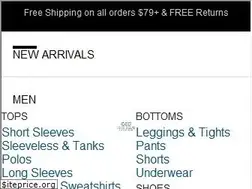 Sites similar to underarmour.com.au