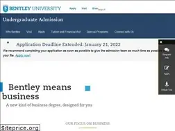 Sites similar to undergraduate.bentley.edu