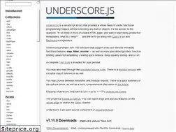 Sites similar to underscorejs.org