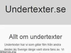 Sites similar to undertexter.se