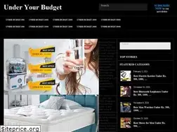 Sites similar to underyourbudget.in
