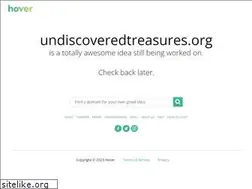 Sites similar to undiscoveredtreasures.org