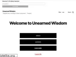 Sites similar to unearnedwisdom.com