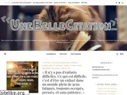 Sites similar to unebellecitation.com