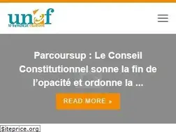 Sites similar to unef.fr