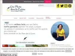 Sites similar to uneplumedanslacuisine.com