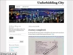 Sites similar to unforbiddingcity.com