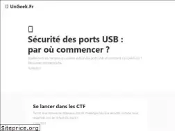 Sites similar to ungeek.fr