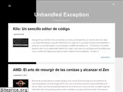 Sites similar to unhandledexc.com