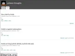 Sites similar to unhewn-thoughts.org