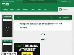 Sites similar to unibet.tv