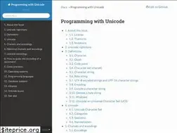Sites similar to unicodebook.readthedocs.io