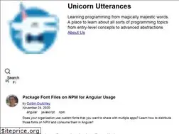 Sites similar to unicorn-utterances.com