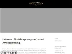 Sites similar to unionandfinch.com
