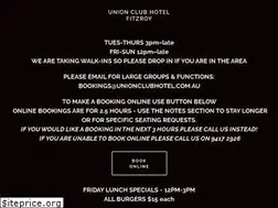 Sites similar to unionclubhotel.com.au