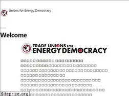 Sites similar to unionsforenergydemocracy.org