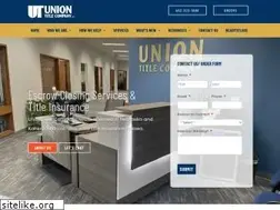 Sites similar to uniontitle.com