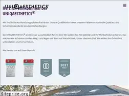 Sites similar to uniqaesthetics.de