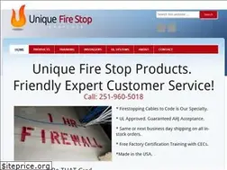 Sites similar to uniquefirestop.com