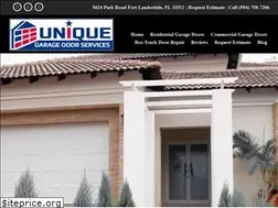 Sites similar to uniquegaragedoorservices.com