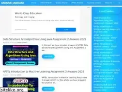 Sites similar to uniquejankari.in