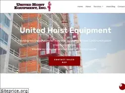 Sites similar to unitedhoist.com