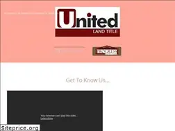 Sites similar to unitedtitleonline.com