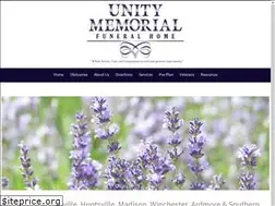 Sites similar to unitymemorialfuneralhome.com