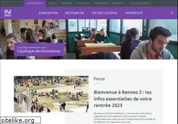 Sites similar to univ-rennes2.fr