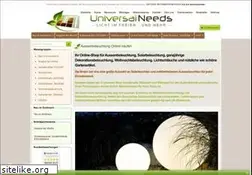 Sites similar to universal-needs.de