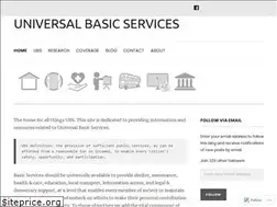 Sites similar to universalbasicservices.org