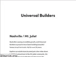 Sites similar to universalbuilders.info