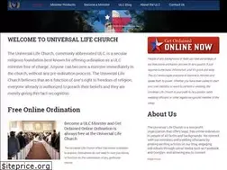 Sites similar to universallifechurch.org