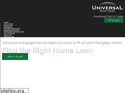 Sites similar to universalmortgage.com