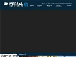 Sites similar to universalsignsystems.com