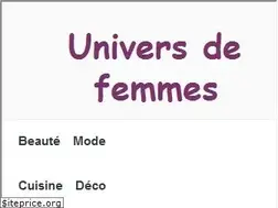 Sites similar to universdefemmes.fr