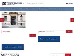 Sites similar to universidadesfrancesas.com.br
